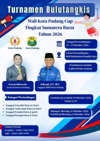 Turnamen Bulutangkis Wali Kota Padang