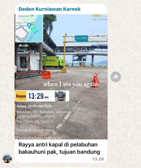Kapal KMP Batumandi Terbakar di Merak, Bus PO TAM "Rayya" Terjebak di Dek Utama